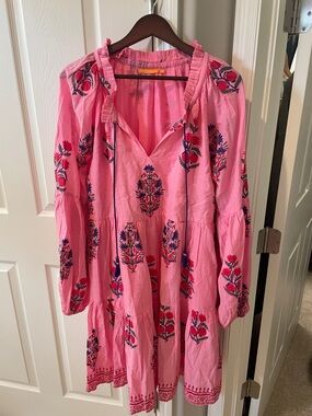 Oliphant Pink Gathered Waist dress